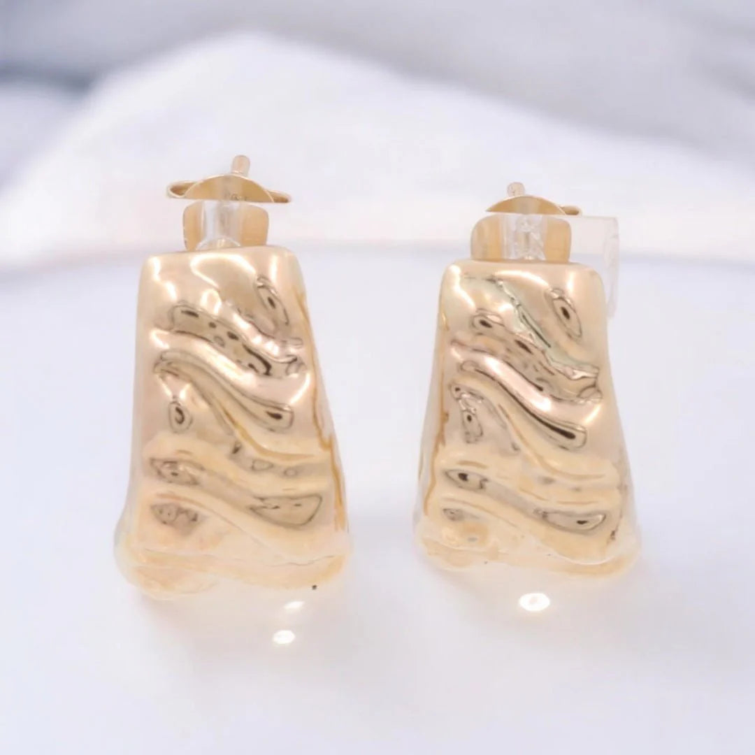 14K Yellow Gold Women’s Drop Earrings / Weight: 2.4gr / COES4FS-20