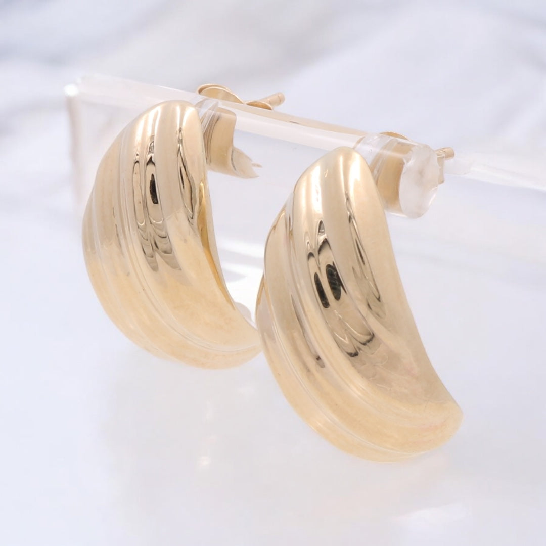 14KT Yellow Gold Fashion Earrings COES4FS-14