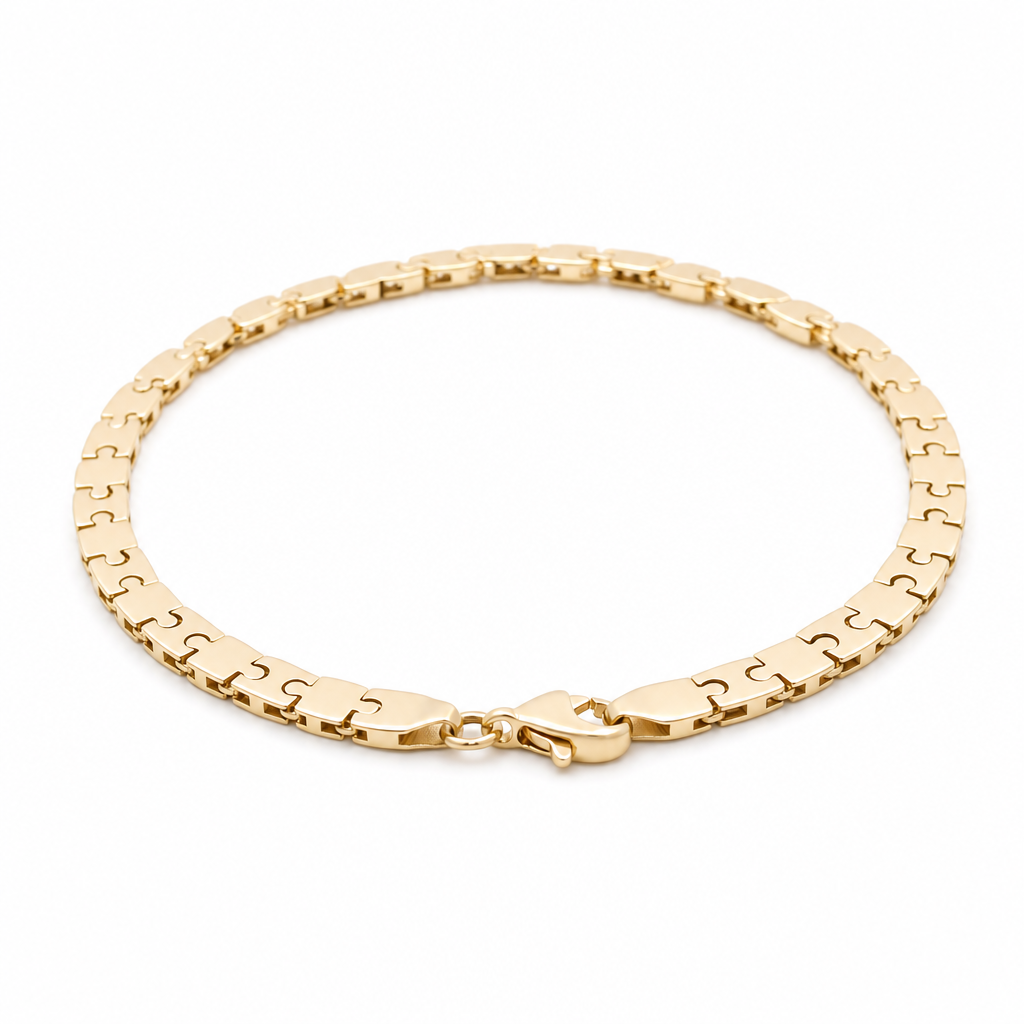 14K Yellow Gold Fashion Women's Bracelet / Size: 7.5" / Weight: 6.1 GR