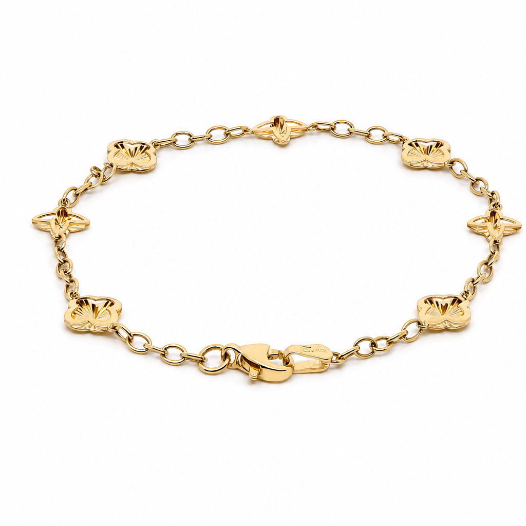 14K Yellow Gold Fashion Women's Bracelet / Size: 7'' / Weight: 2.6 GR / CXWB4FS-7