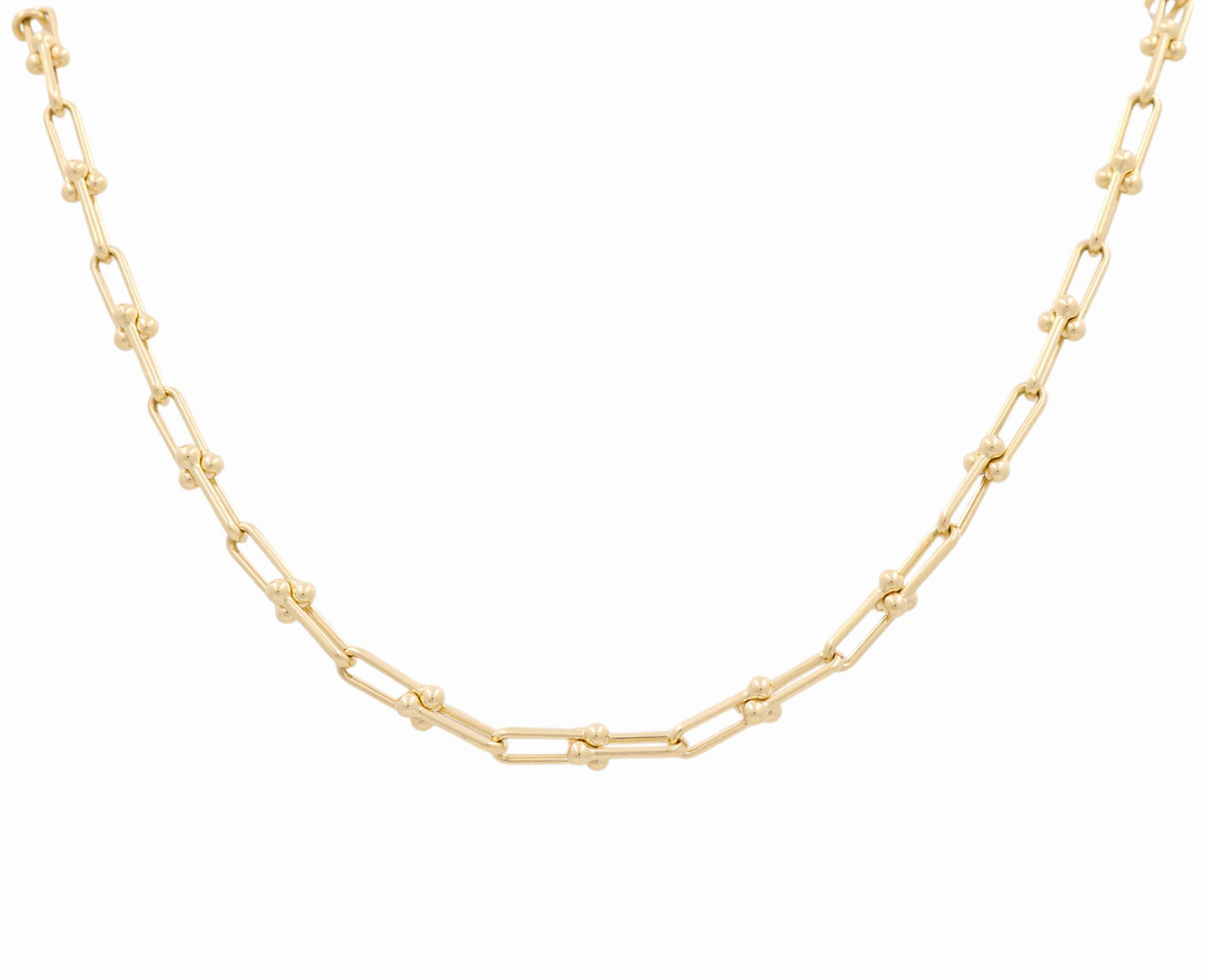 14K Yellow Gold Fashion TT Women's Necklace / Size: 18" / Weight: 12.9 GR / DPNK4TT