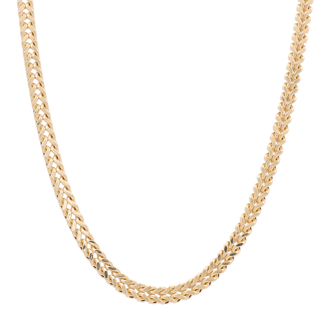 14K Yellow Gold Franco Link Chain / Size:24'' / Weight: 24.5 GR / 762-12100