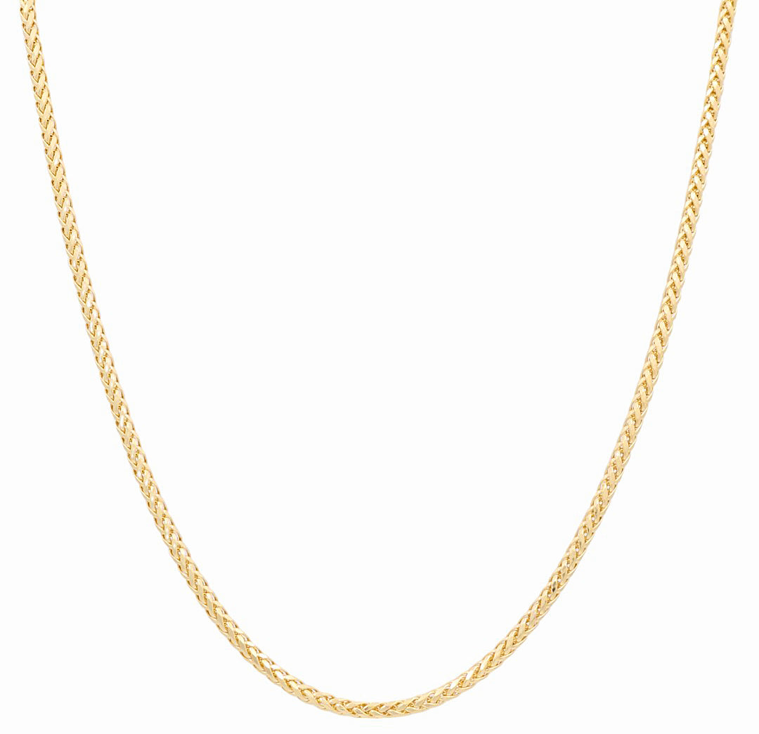 Cadena de eslabones Franco Redondo en oro amarillo de 14 quilates / Tamaño: 3 mm 22” / Peso: 10,4 GR / 604.370-22