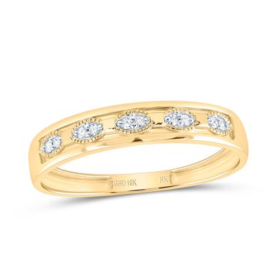 10K Yellow Gold Diamond Men's Wedding Band / Stone: 1/4 CTW / Size: 7 & 10 / 188357