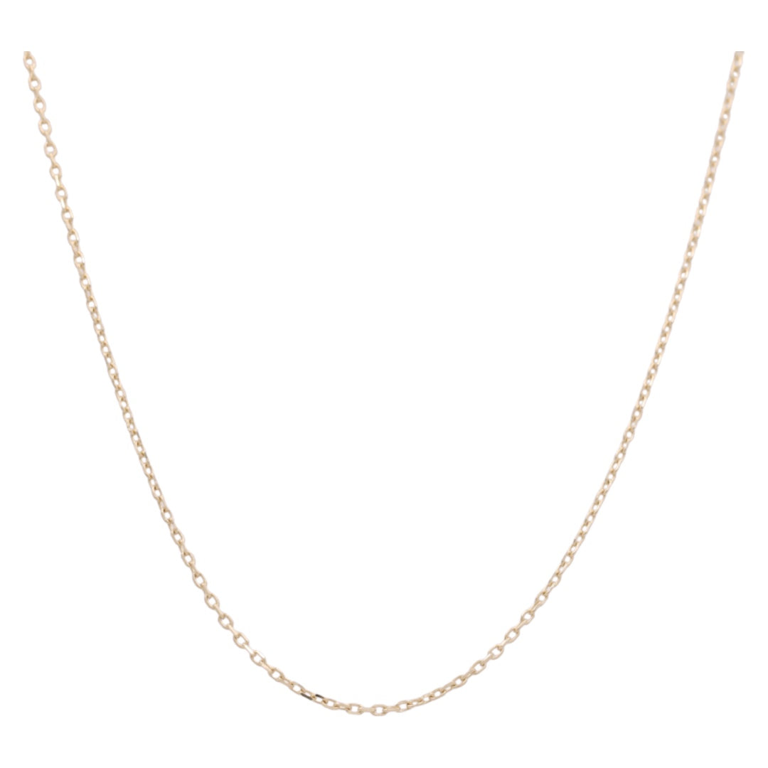 Cadena de oro amarillo de 14 quilates con diseño elegante / Tamaño: 16" 1 mm / Peso: 1,5 g / LCL4CL1-16
