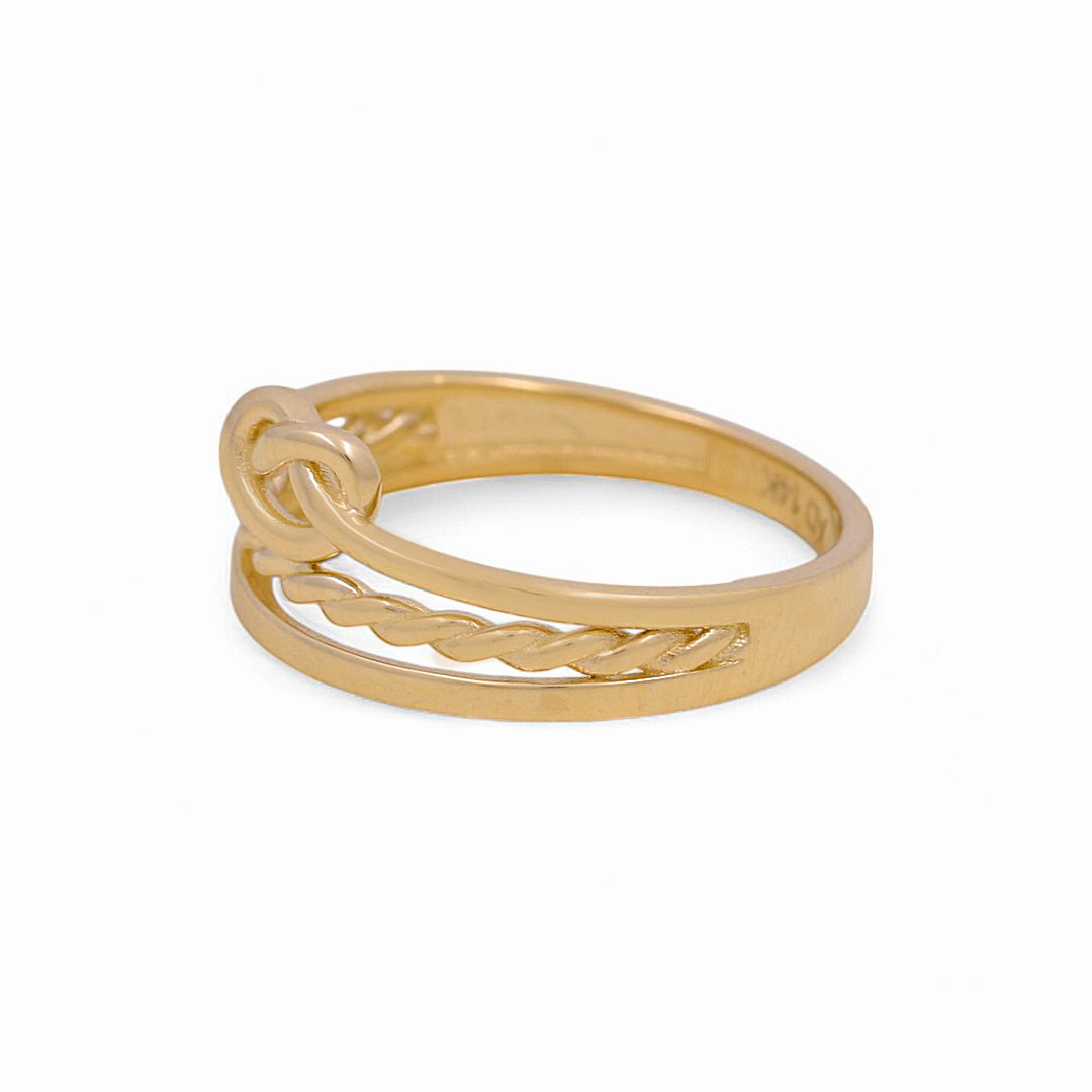 14K Yellow Gold Women’s Knot Ring / Weight: 2.5 GR / Size: 7 / Y24-299