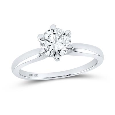 14K White Gold Women's Diamond Engagement Ring / Size: 7 / 85050