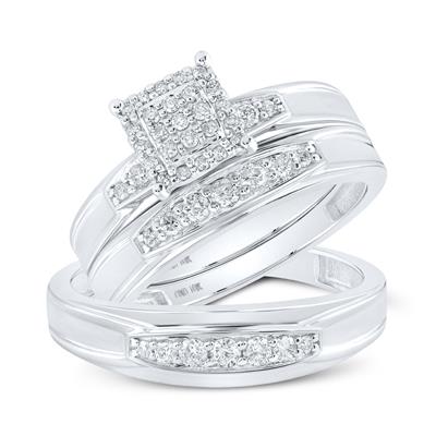 10k Dia Yellow Gold Diamond Trio Set / Size: sz:7 & sz:10 / Weight: / 164213