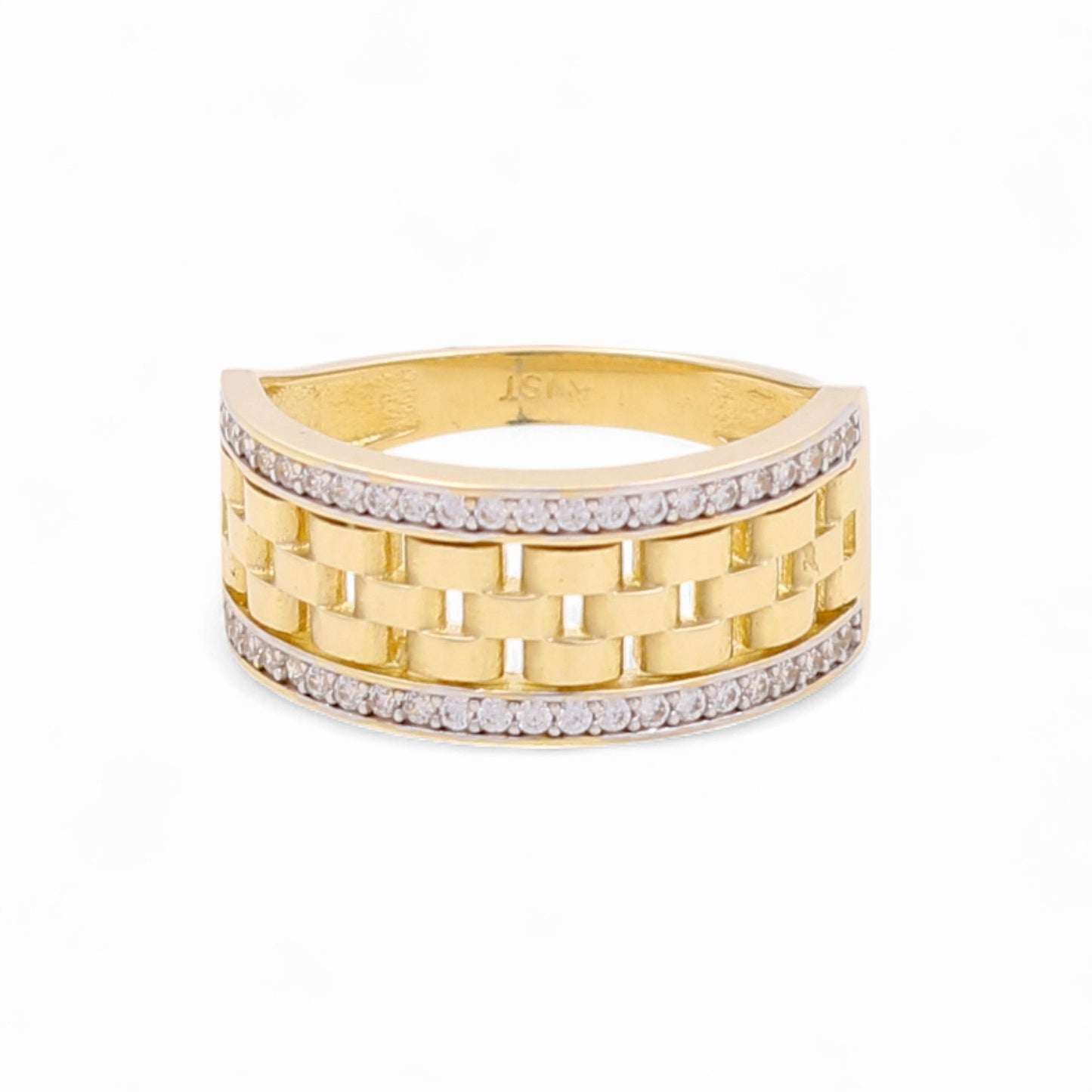 14k Fashion Women's Ring with Cz / Size: 7 / Weight 3.8 GR / COWR4FS-5