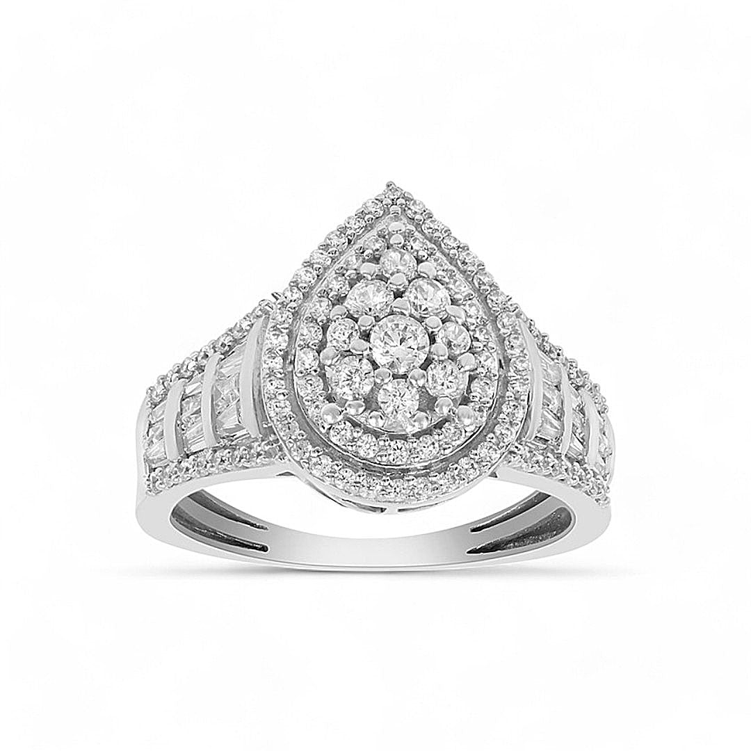 14K White Gold Diamond Women's Engagement Ring / Stone: 1.00CT / Size: 7 / 340051W