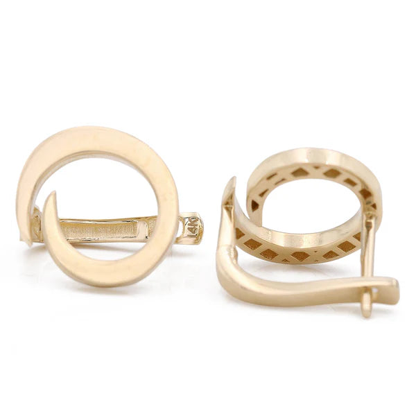 14k Yellow Gold Fashion Stud Earrings / Weight 3.6gr / COES4FS