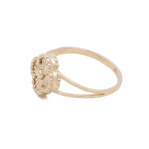 14K Yellow Gold Women’s Fashion Gold Clover Ring / Size: 8 / Weight: 2.5 GR / COWR4CLV