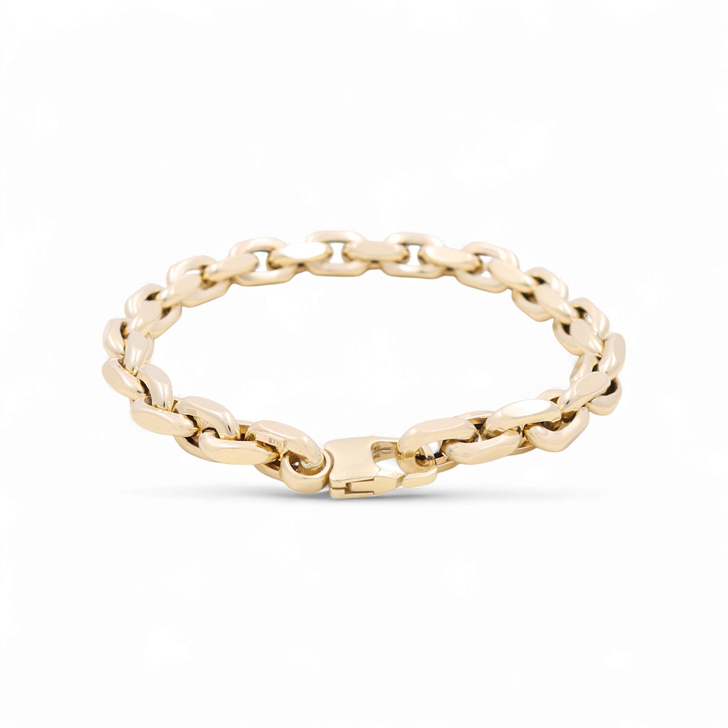 14K Yellow Gold Italian Men's Fashion Bracelet / Size: 8.5" / Weight: 11 GR / 458-01600