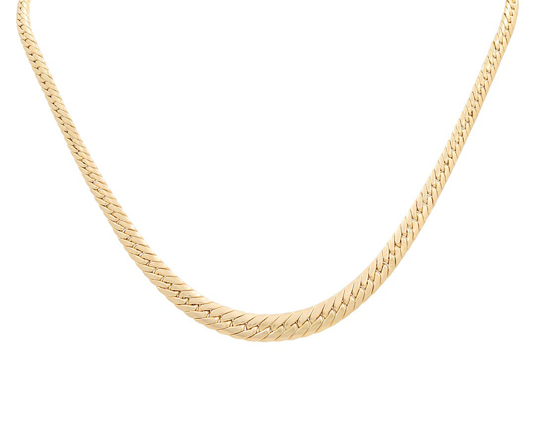 10K Yellow Gold Women's Fashion Cuban Link Necklace / Size: 10mm 17" / Weight: 18.1GR / P10S-44
