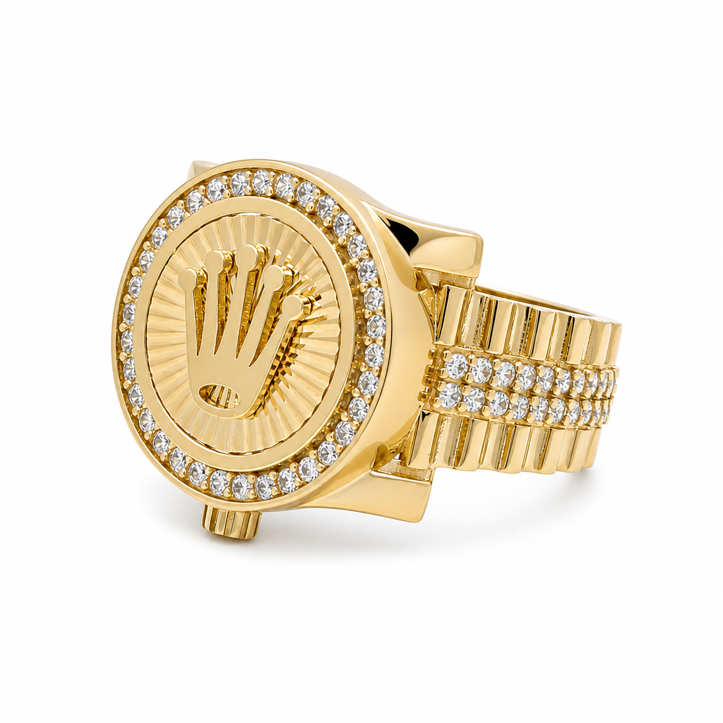10K Yellow Gold RX Men's Ring / Size:10.5 / Weight: 6.7 GR / DQMR0RX-2