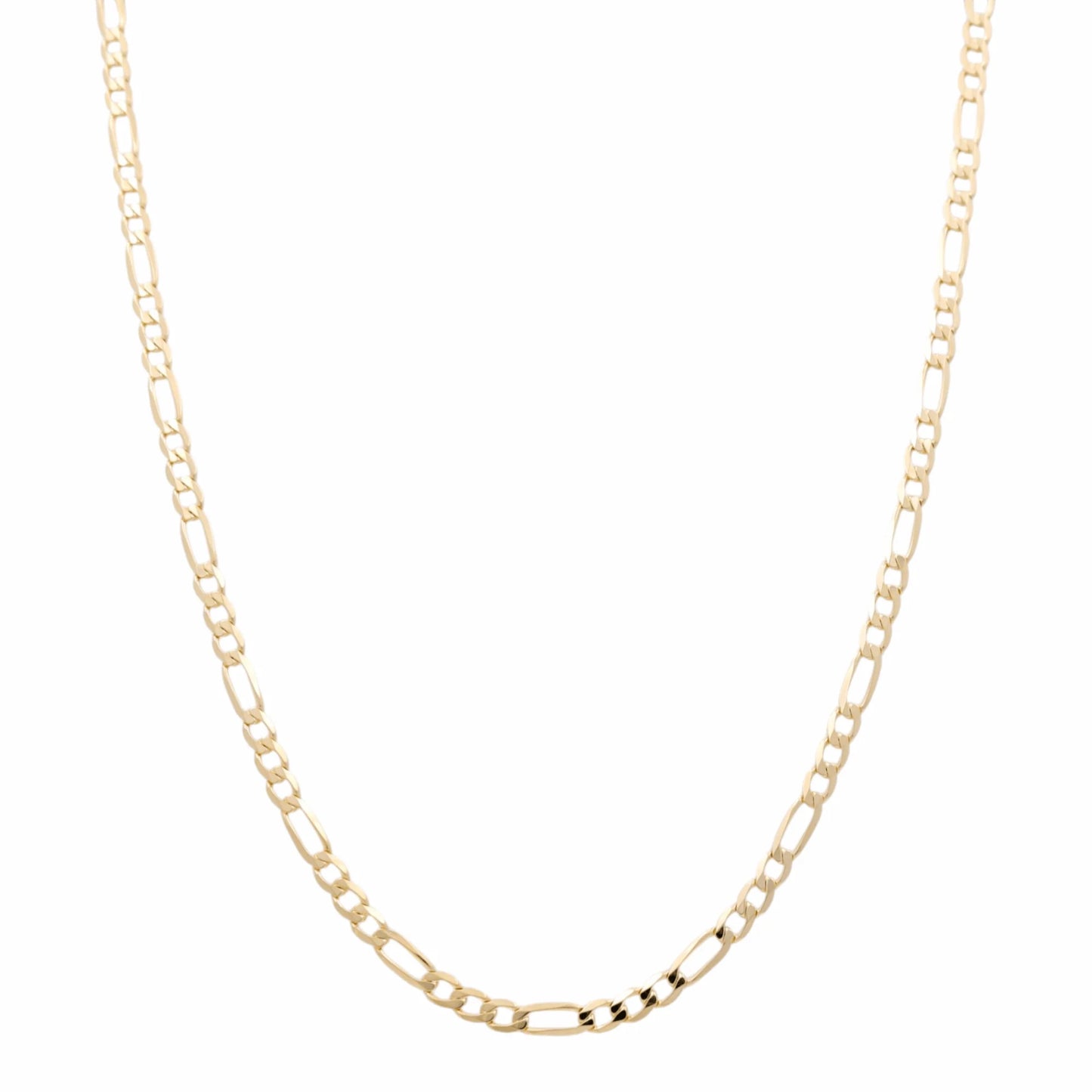 10K Yellow Gold Solid Figaro Chain / Size: 4.5mm 24" / Weight: 15.2 GR / CSCH0FG4.5-24