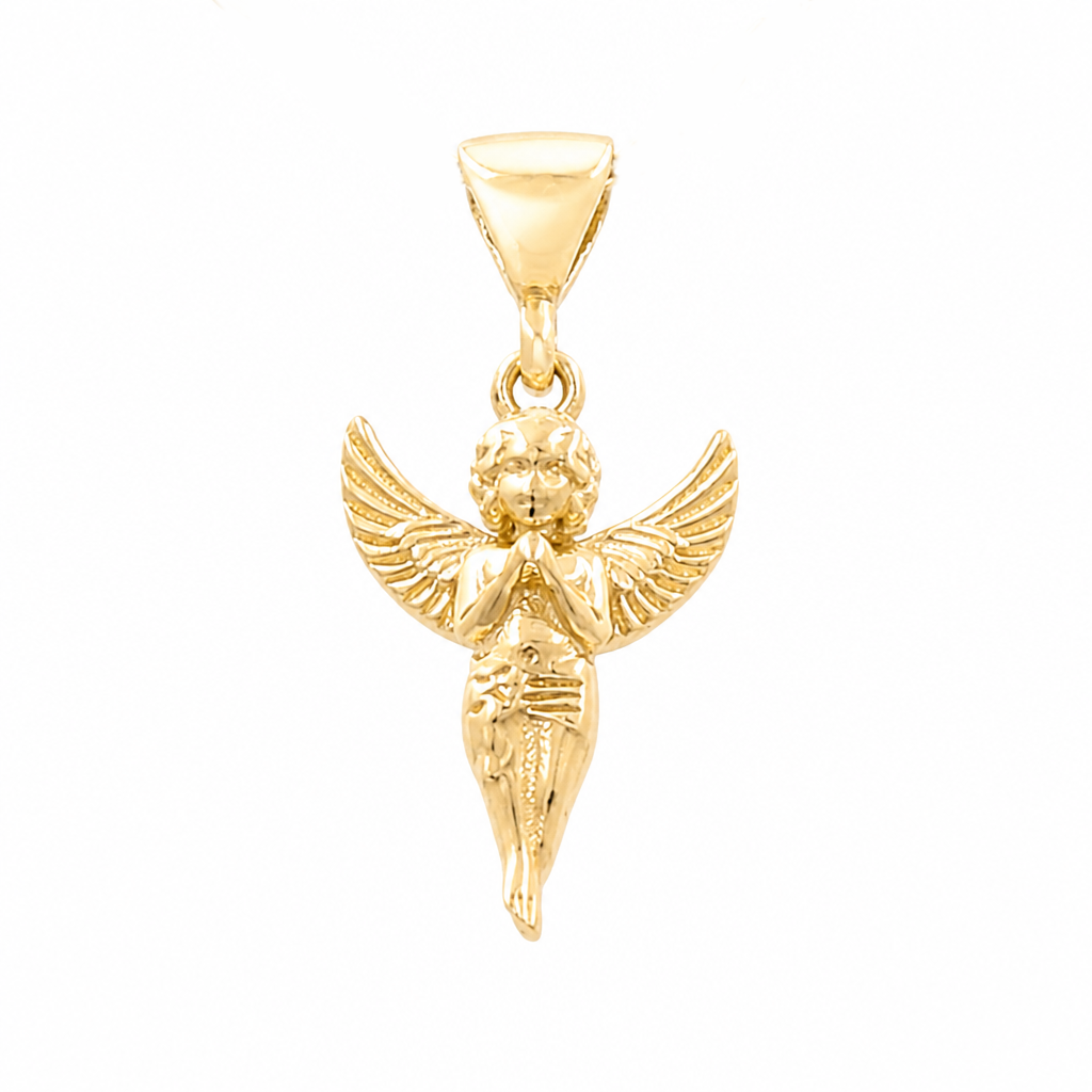 10K Yellow Gold Angel Pendant / Weight: 0.7 GR / DQPD0ANG-1