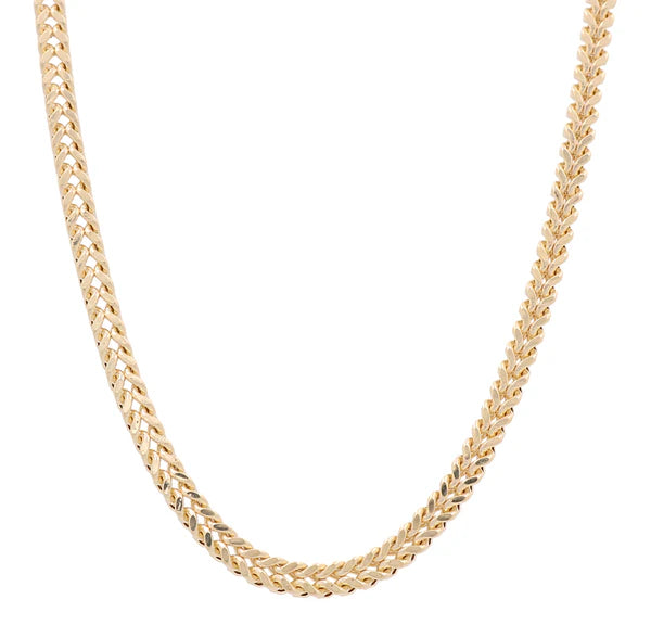14K Yellow Gold Franco Link Chain / Size: 24” / Weight: 24.4 GR / CSCH4FR4-24