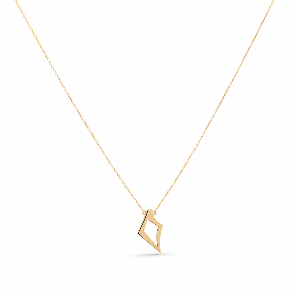 14K Yellow Gold Fashion Necklace With Pendant / Weight: 3.2 GR / Size: 18" / CCNK4FS-16