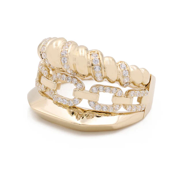 14k Fashion Women's Ring with Cz / Weight 4.0 GR / COWR4FS-34