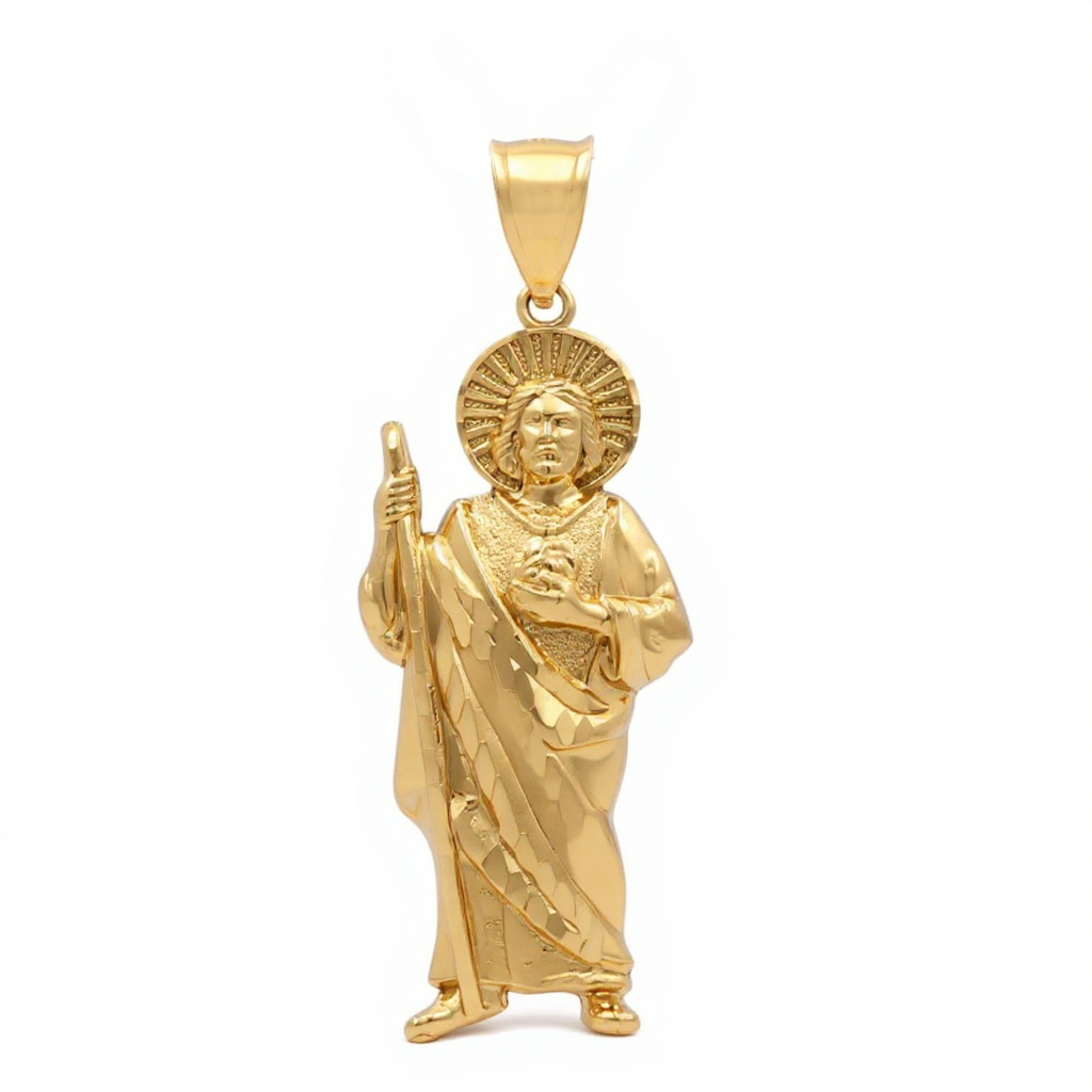 10K Yellow Gold San Judas Pendant / Weight: 7.5 GR / BCAPD0SJ