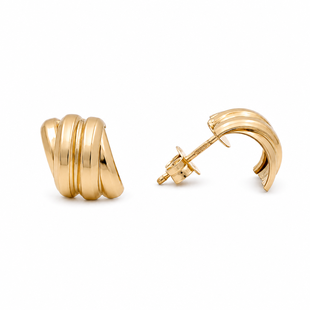 10K Yellow Gold Fashion Earrings / Weight: 2 GR / ORC188