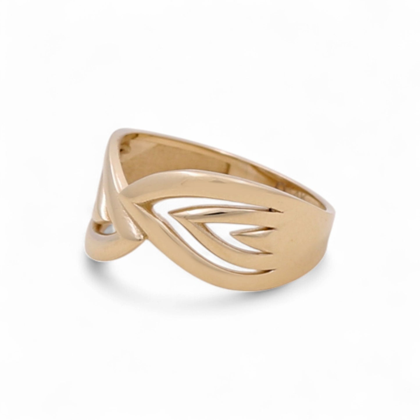 14K Yellow Gold Fashion Women's Ring / Size: 8 / Weight: 2.3 GR / DQWR4FS-90