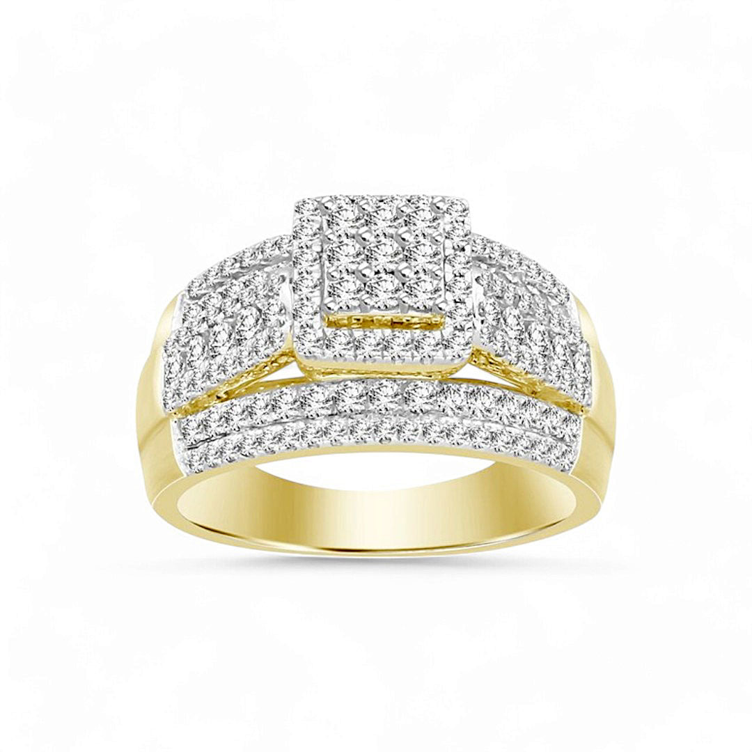 10K Yellow Gold Diamond Women's Engagement Ring / Stone: 1.00CT / Size: 7.0 / 204666Y