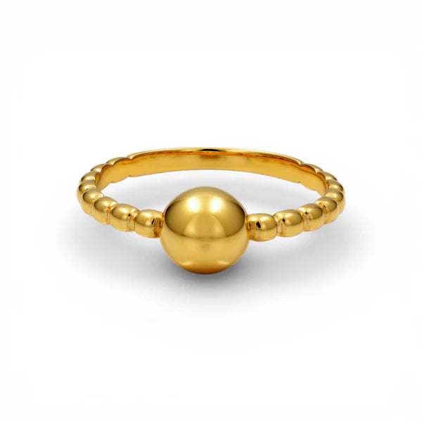10K Yellow Gold Fashion Women's Ring / Size:7.5 / Weight: 1.6gr / DQWR0FS-58
