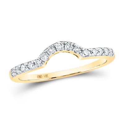 14K Dia Yellow Gold Woman's Enhancer Diamond Ring / Size: 7.25 / 92262