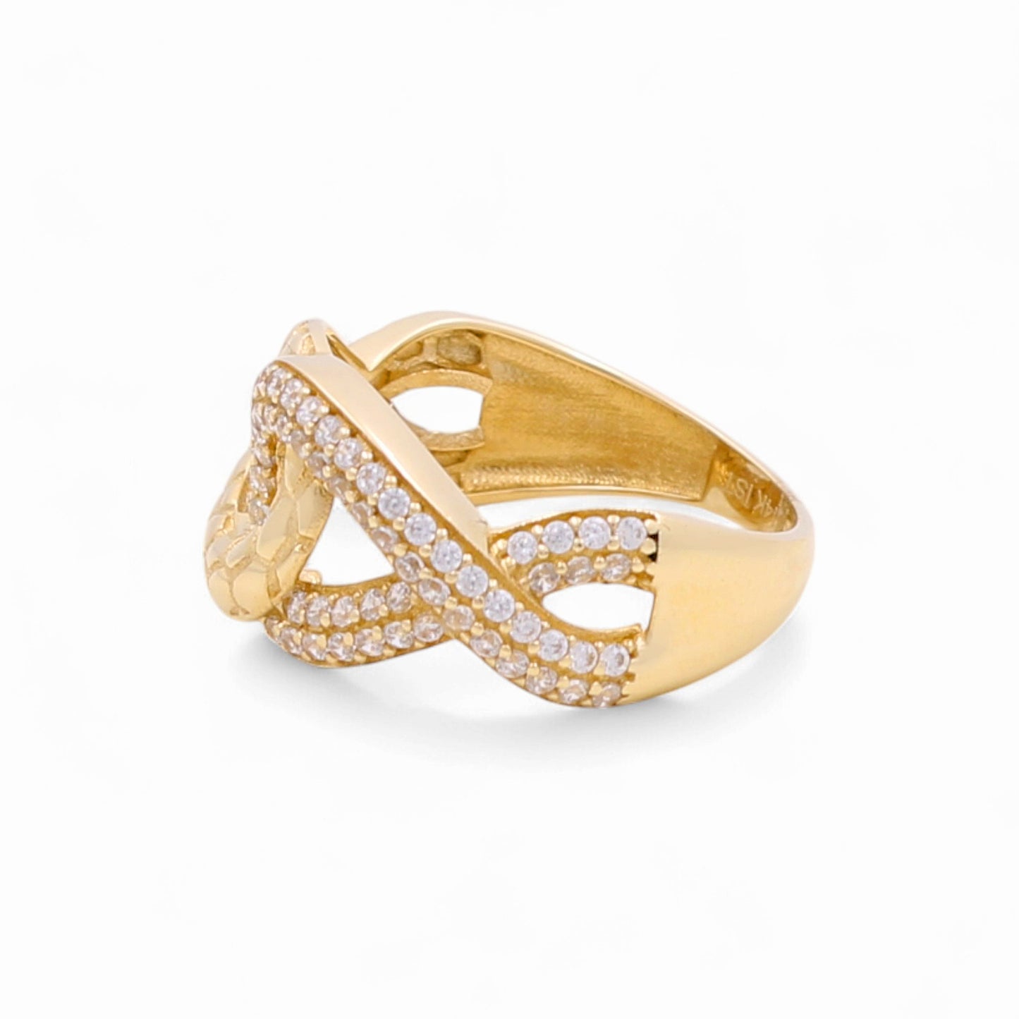 14k Fashion Women's Ring with Cz / Weight 2.9 GR / COWR4FS-52