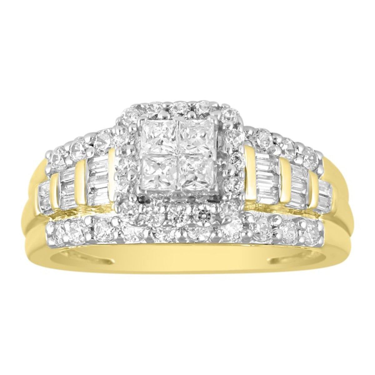 14K Yellow Gold Diamond Women's Engagement Ring / Stone: 1.00CT / Size: 6.5 / 253181Y