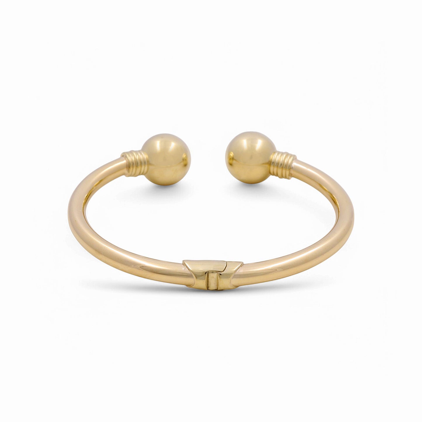 10K Yellow Gold Semisolid Women’s Bangle Bracelet / Weight: 13.7 GR / P61B-439