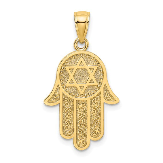 14K Yellow Gold Star of David Charm / Weight: 1.91 GR / K8508