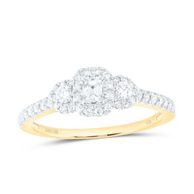 10K White Gold Women’s Diamond Engagement Ring / Carat: 0.50 / Size 6.5
