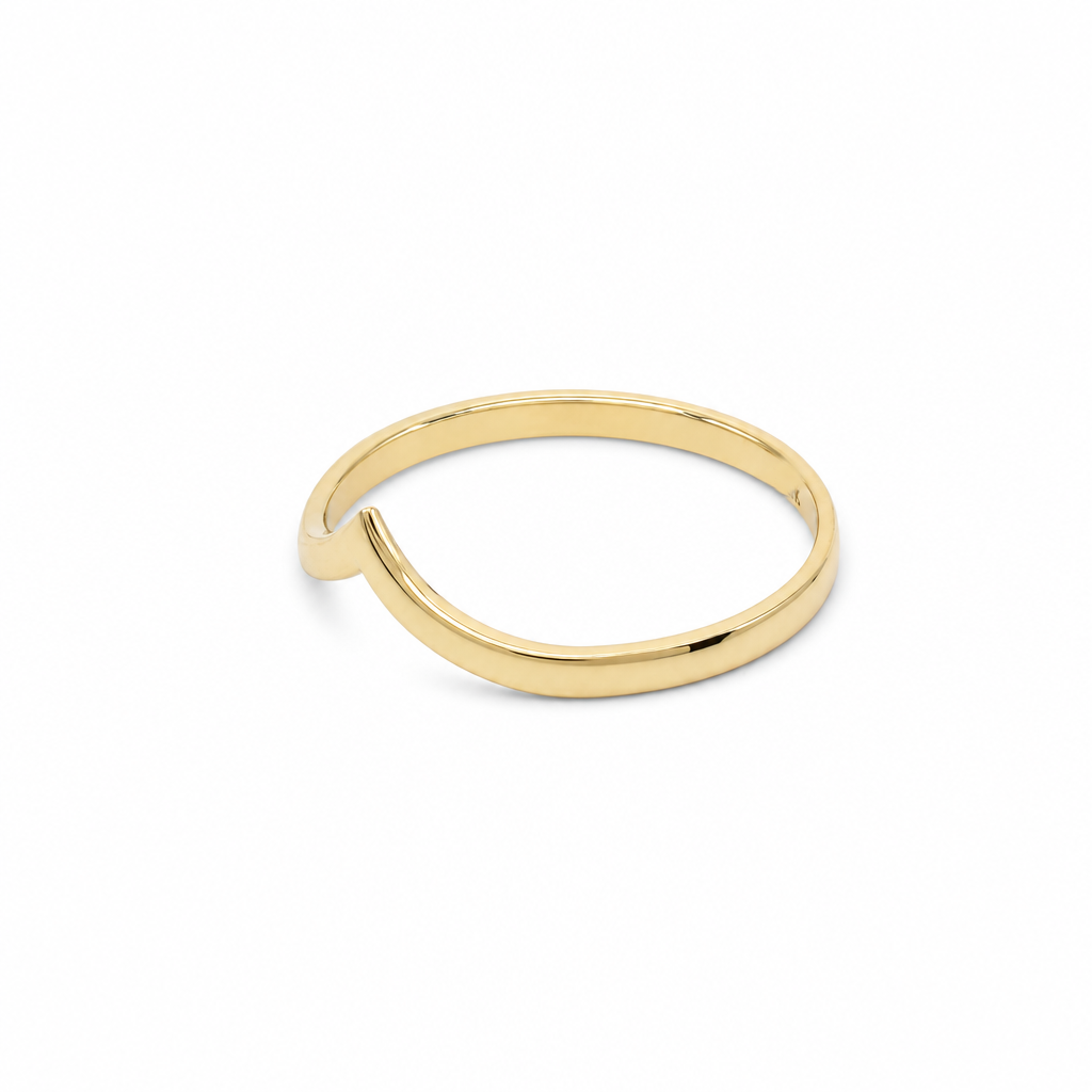 10K Yellow Gold Fashion Women's Ring / Size 8 / Weight: 1.2 GR / DQWR0FS-124