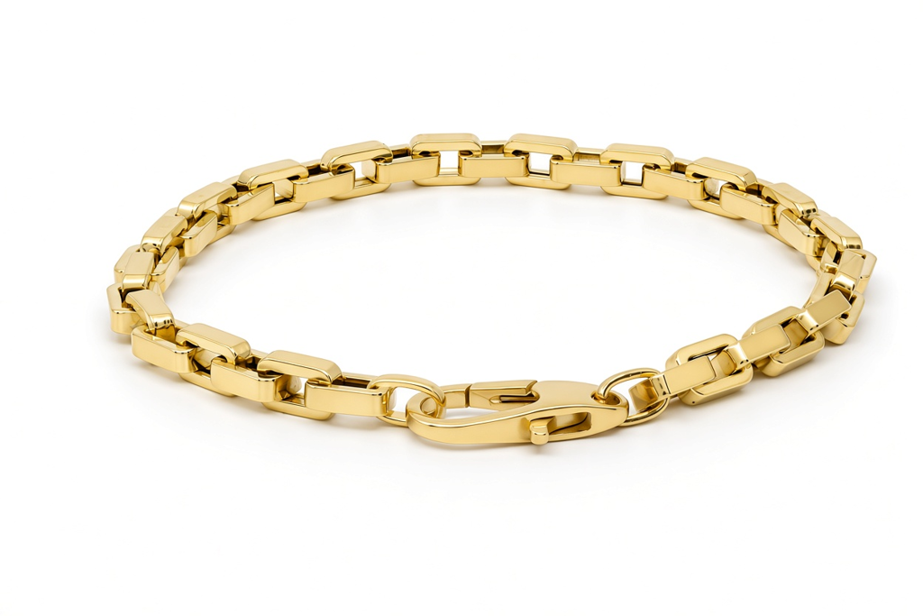 10K Yellow Gold Semisolid Italian Link Bracelet / Size: 7.5" / Weight: 6.4 GR / 200MR817BR