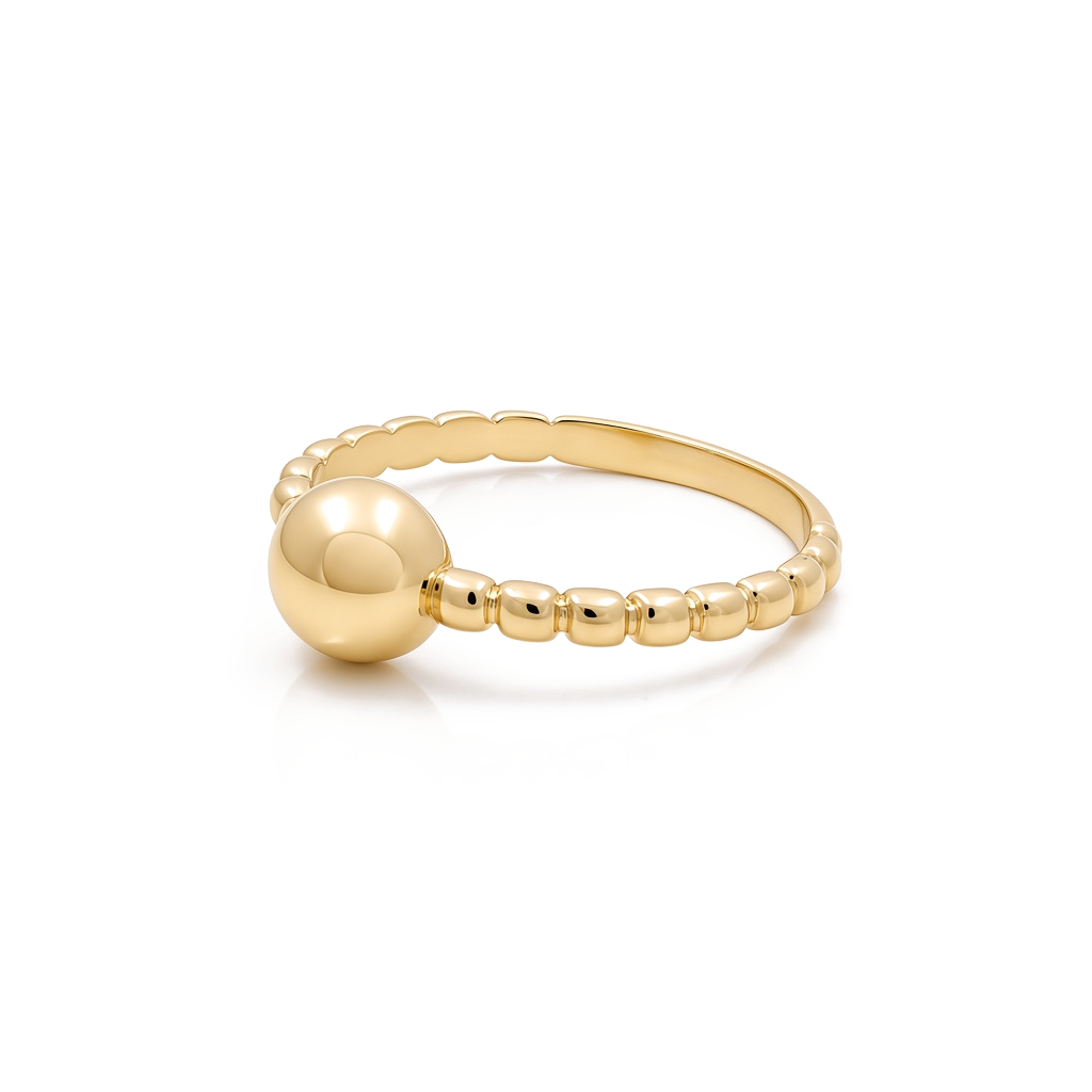 Anillo de moda para mujer de oro amarillo 10K / Talla: 9 / Peso: 1.8gr / DQWR0FS-58