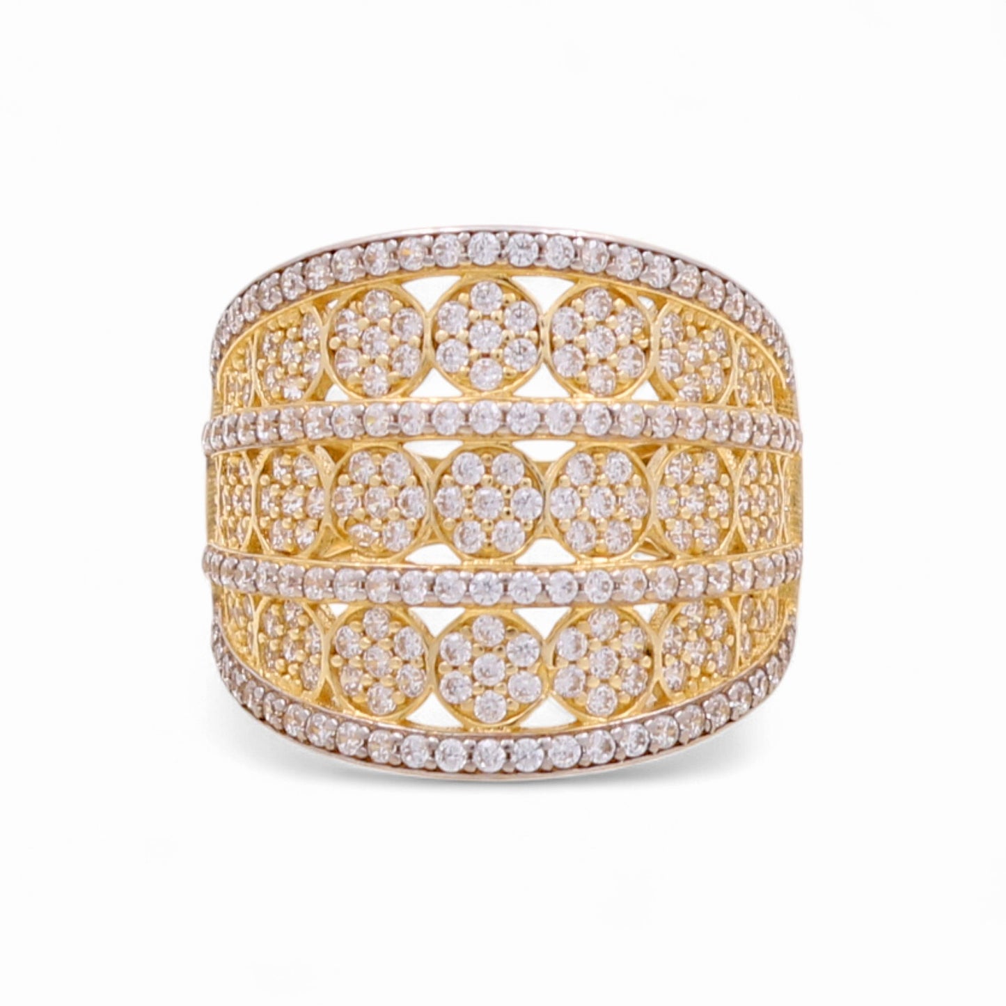 14k Fashion Women's Ring with Cz / Weight 5.2 GR / COWR4FS-23