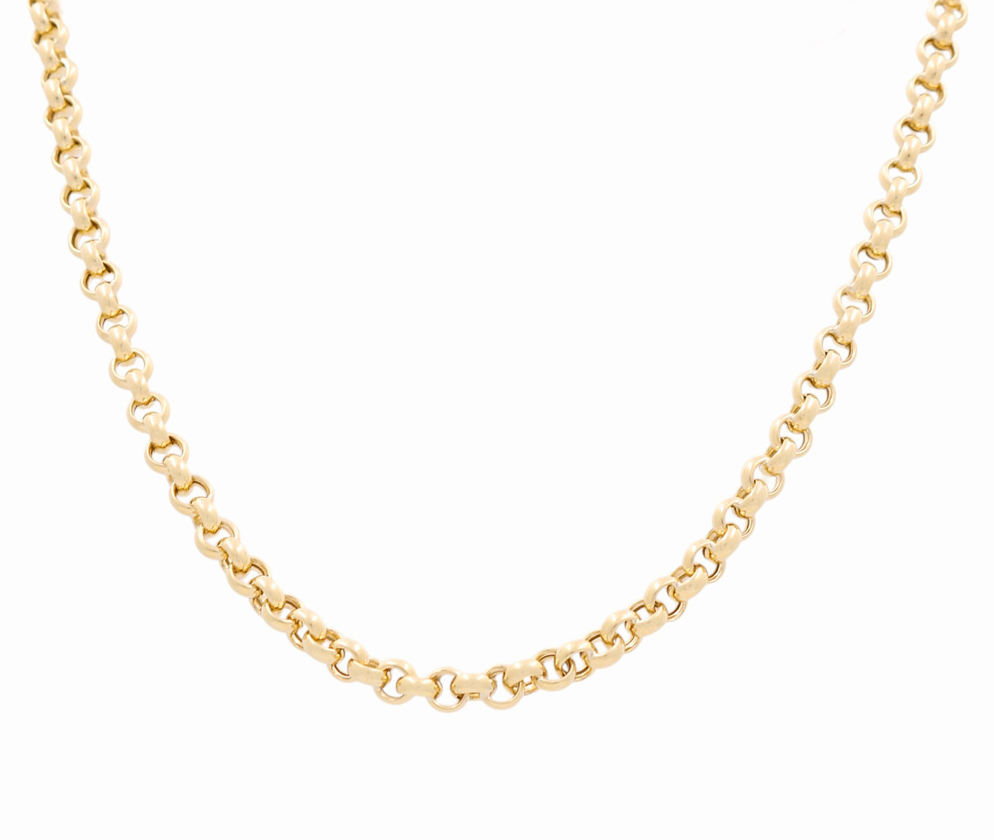 10K Yellow Gold Semisolid Women's Rolo Link Necklace / Size: 18" / Weight: 14 GR / P10B-395