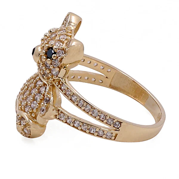 14k Women's Bear Ring with Cz / Weight 4.2 GR / BOWR4BR