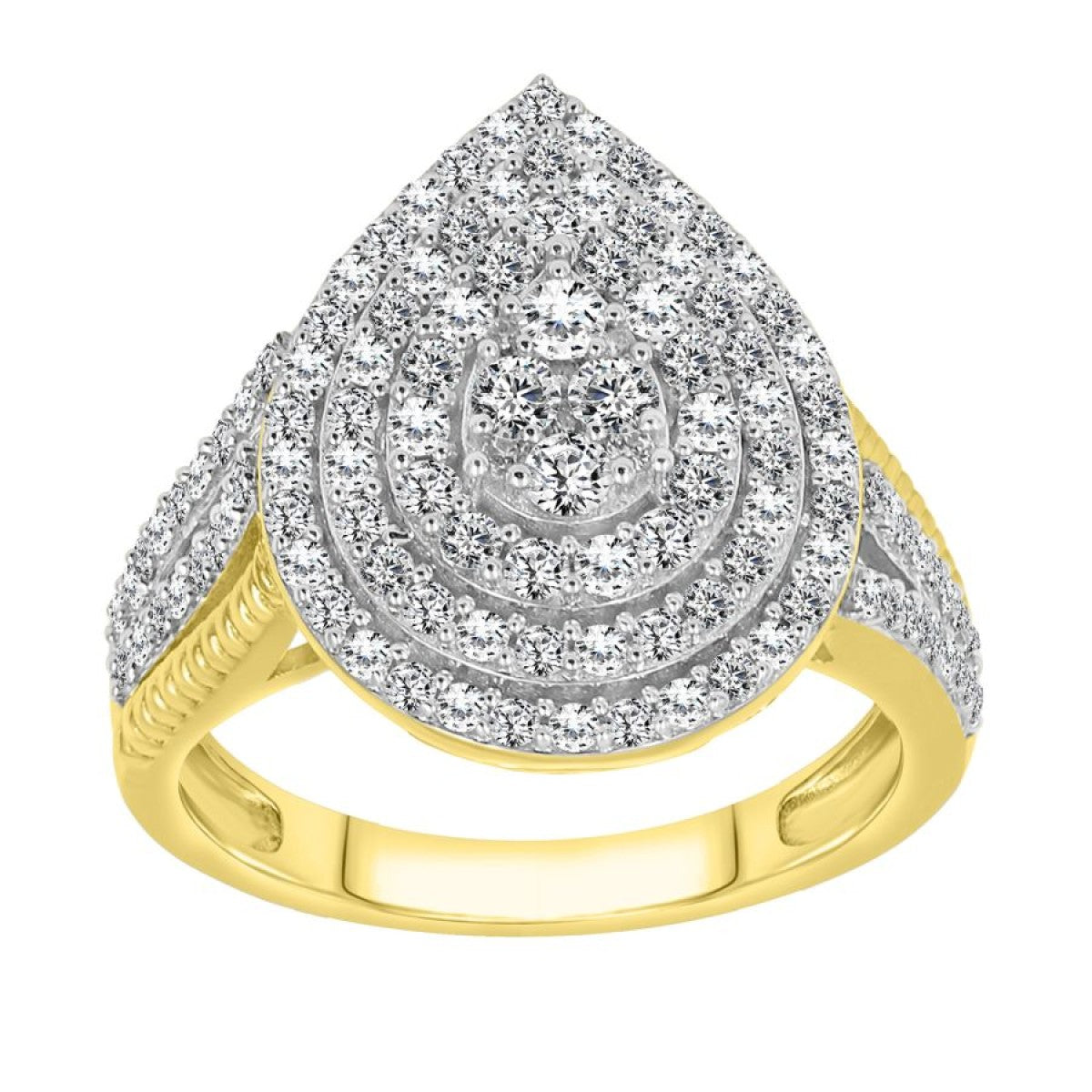 10K Yellow Gold Diamond Women's Engagement Ring / Stone: 1.00CT / Size: 7 / 275085Y