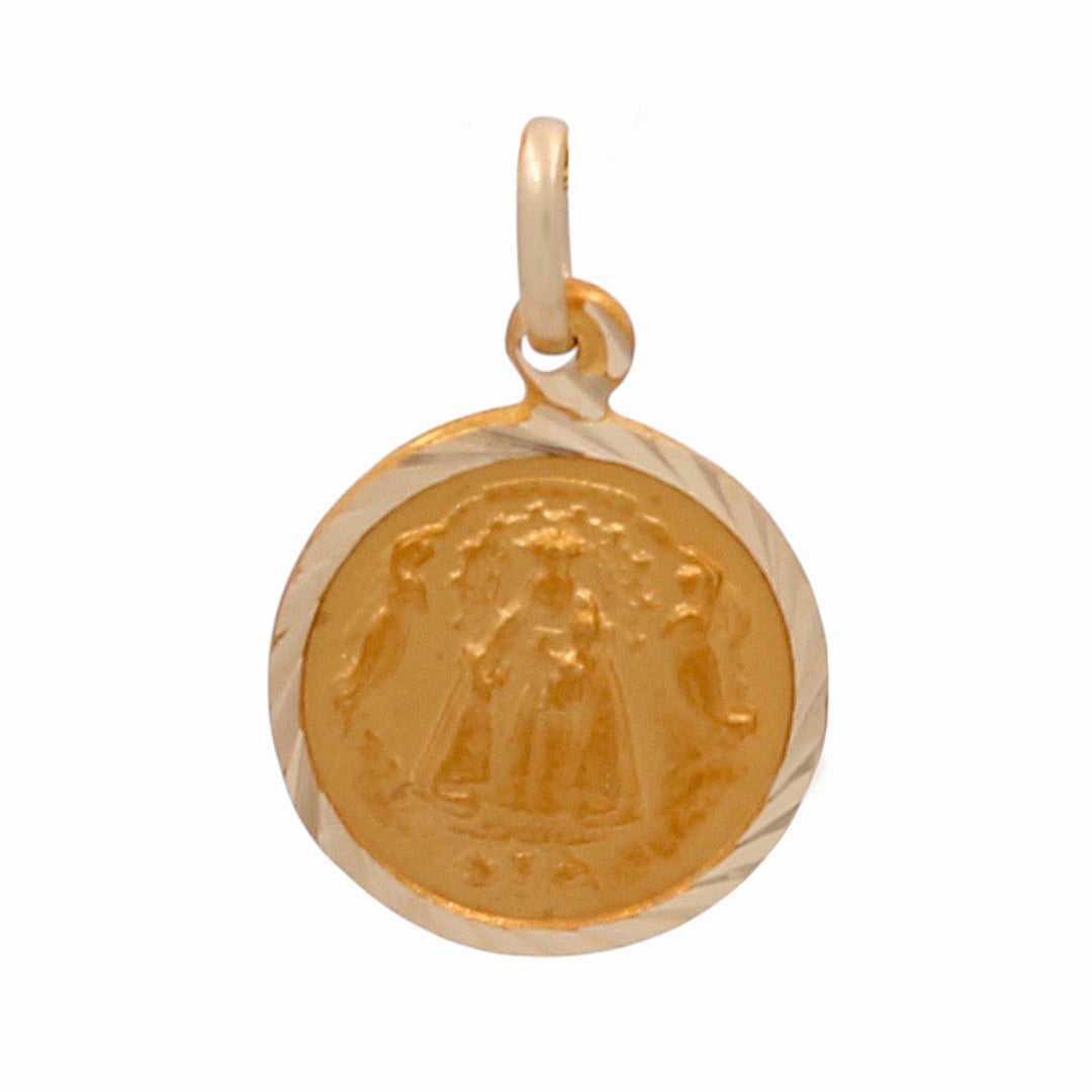 14K Yellow Gold Medal with Virgen de la Caridad Pendant / Weight: 1.3 GR / 000-00020