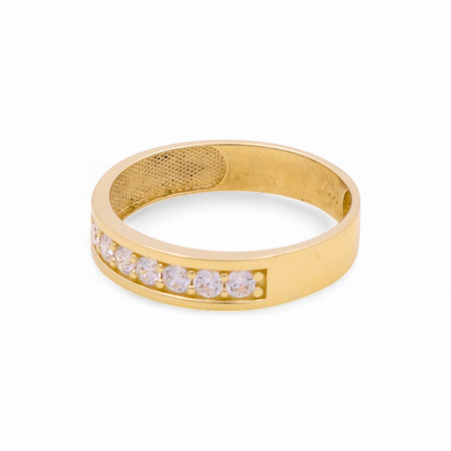 14K Yellow Gold Men’s Wedding Band / Stone: Cz / Size: 10.5 / Weight: 2.8 GR