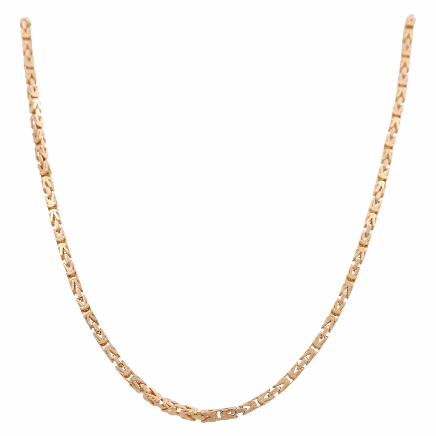 14K Yellow Gold Byzantine Link Chain / Size: 24” / Weight: 16.4 GR / DQCH4BZ