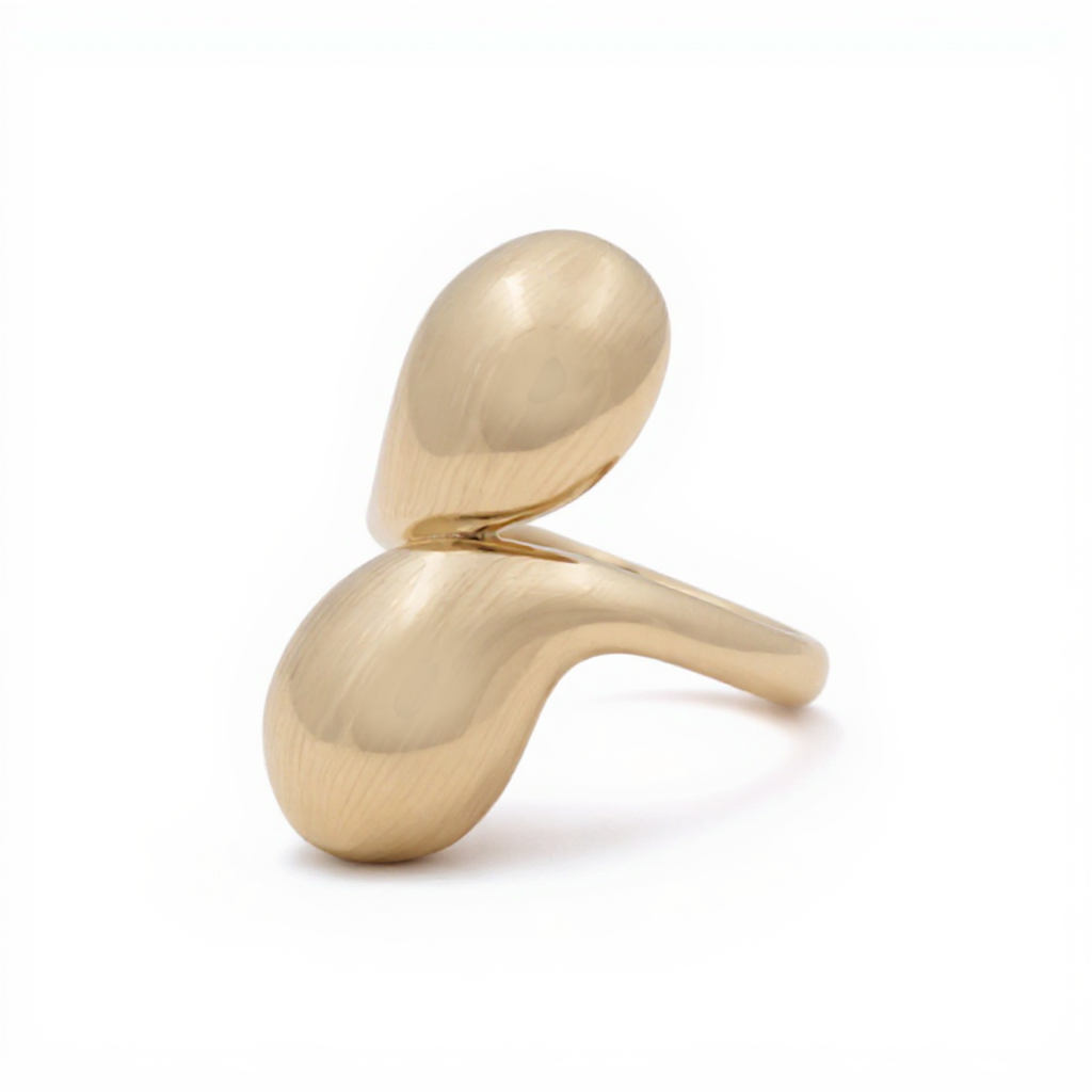 14K Yellow Gold Fashion Women's Ring / Size: 8.5 / Weight: 5.1GR / DQWR4FS-97