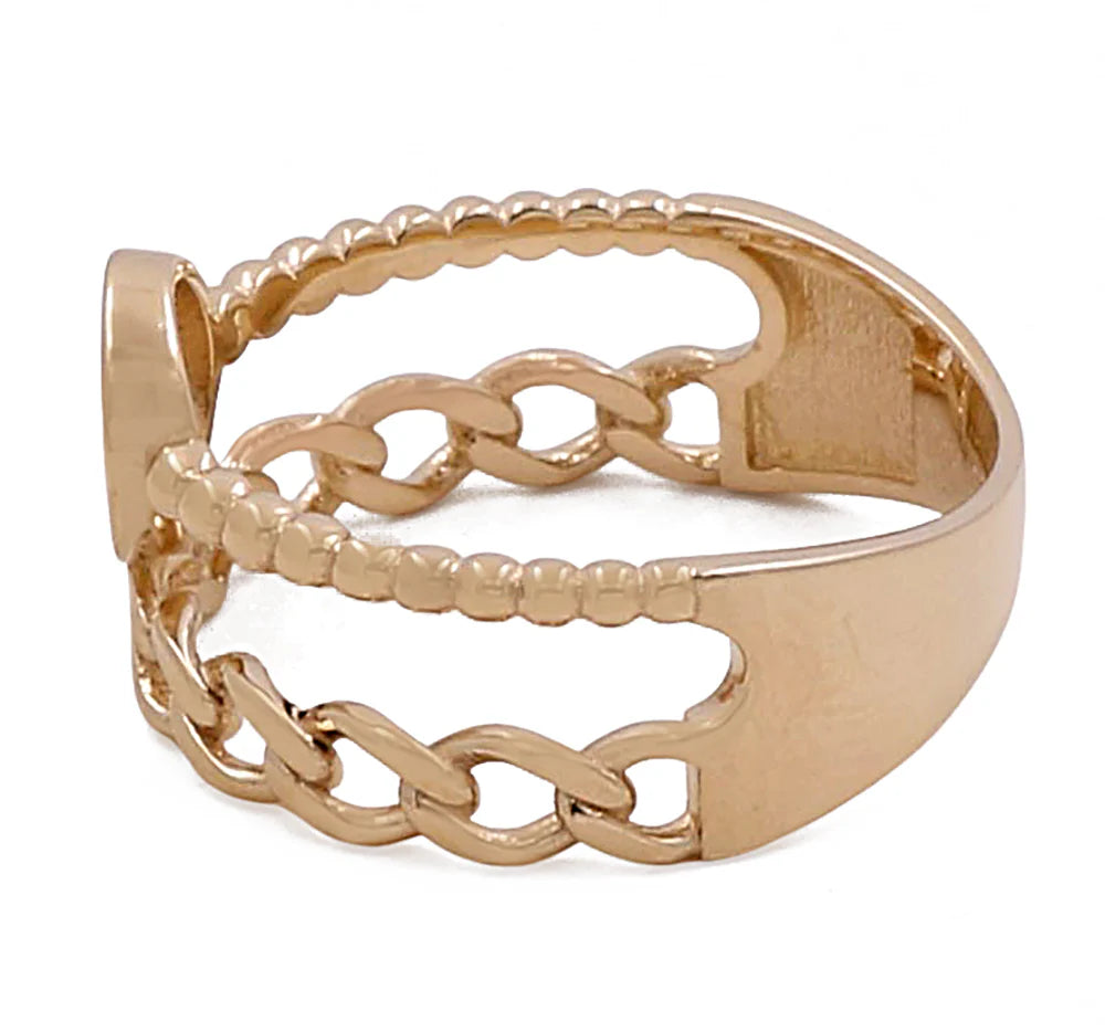 14K Yellow Gold Women’s Fashion Ring / CZ / Weight: 3.0 GR / COWR4FS-41