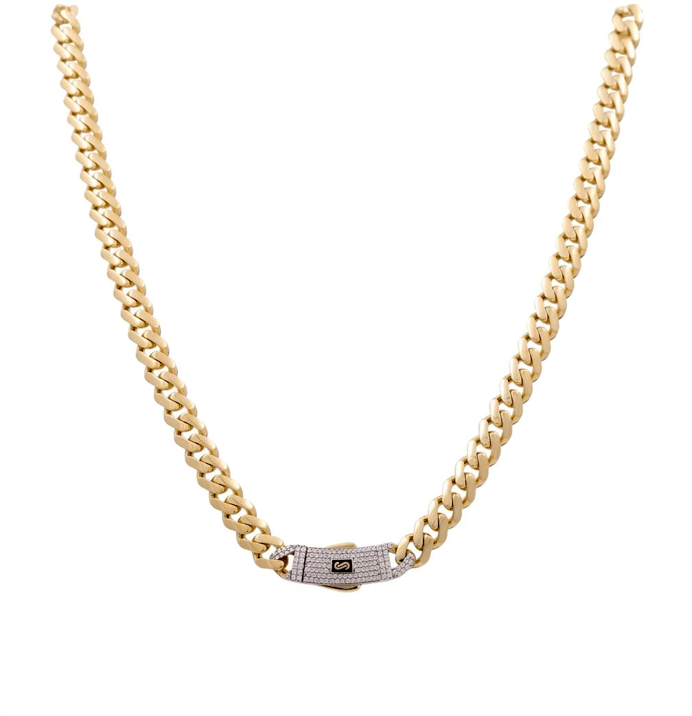 10K Yellow Gold Semisolid Monaco Chain / Size: 6.5mm-20'' / Weight: 15.6GR / CSCH0MON6.5-20