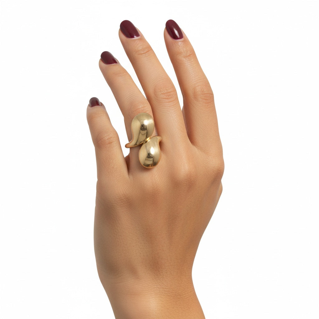14K Yellow Gold Fashion Women's Ring / Size: 8.5 / Weight: 4.2 GR