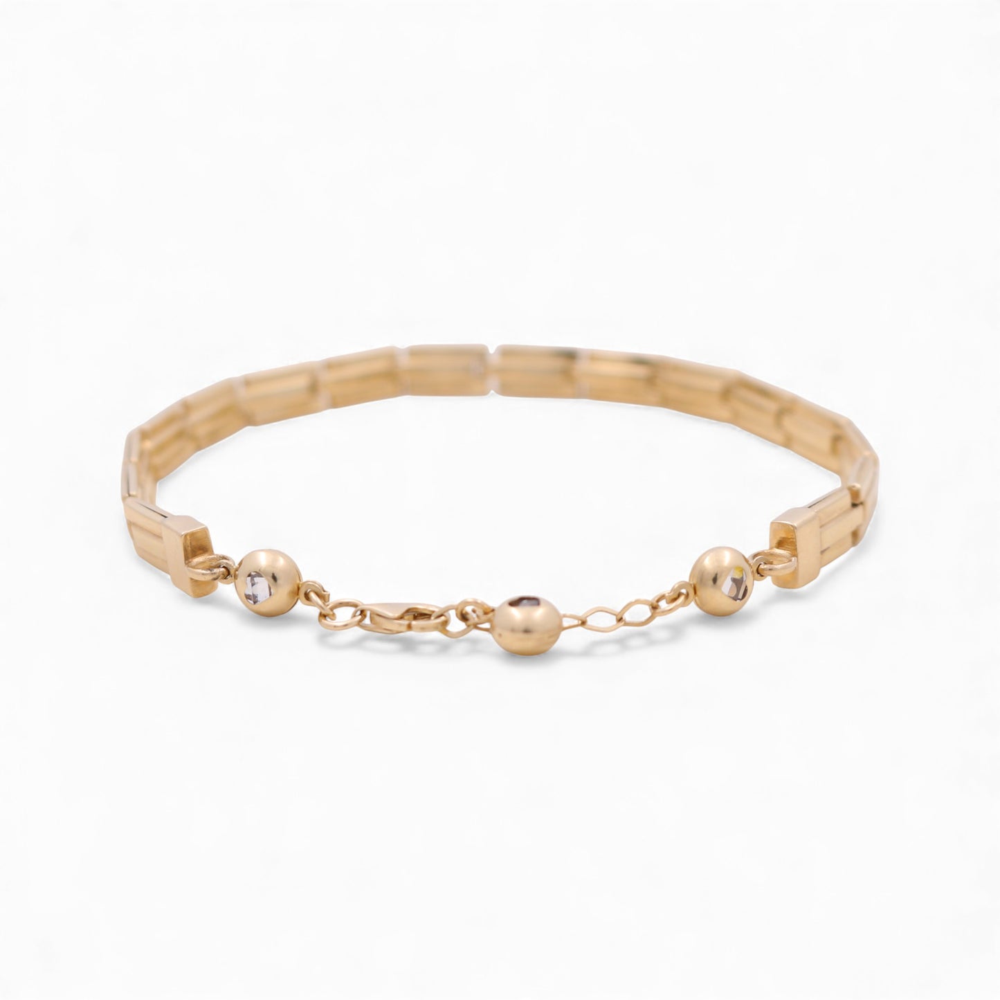 14K Yellow Gold Women's Fashion Bracelet / Size: 7" / Weight: 7.2 GR / COWB4FS-37